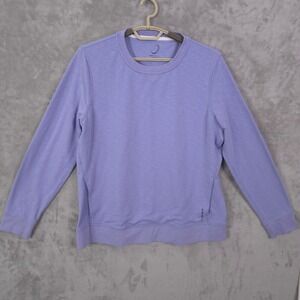 Zero Restriction Golf Sweatshirt Womens XL Terry Stretch Pockets Soft Purple